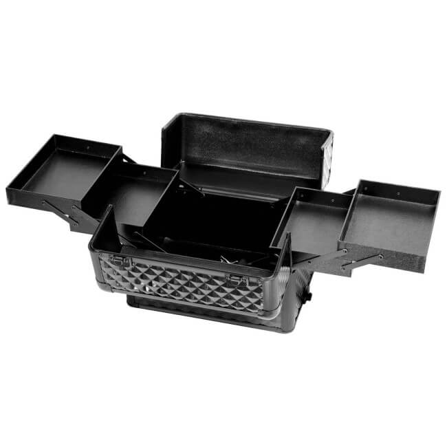 Aluminium koffer Diamond zwart van Parisax Professional.