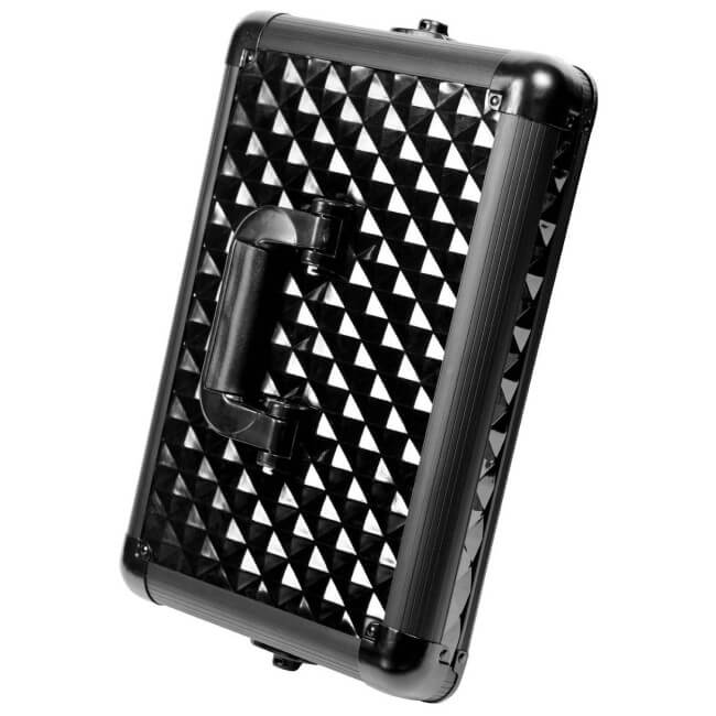 Aluminium koffer Diamond zwart van Parisax Professional.