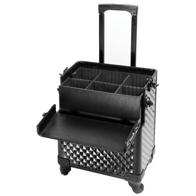 Aluminium koffer Diamond zwart van Parisax Professional.
