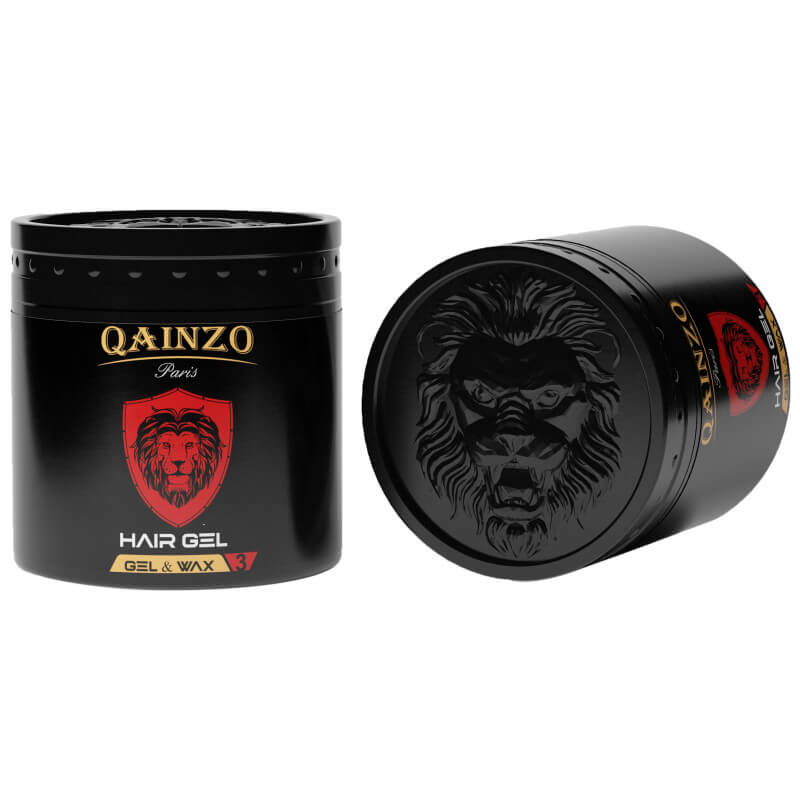 Qainzo mezcla gel y cera de fijación fuerte y brillo 500 ML