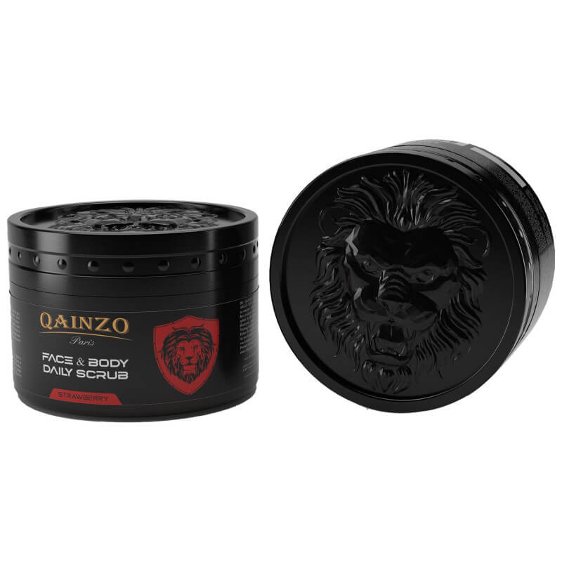 Qainzo máscara facial cuidado da pele para rosto e corpo com aroma de morango 300GR
