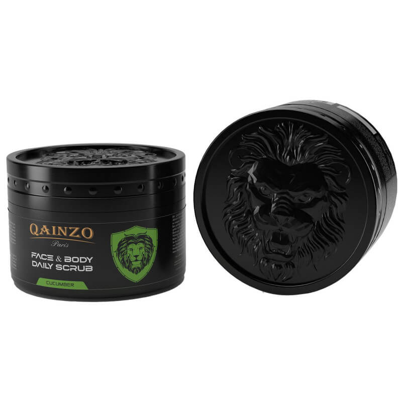 Qainzo máscara facial para cuidados com a pele do rosto e do corpo, com perfume de pepino, 300g