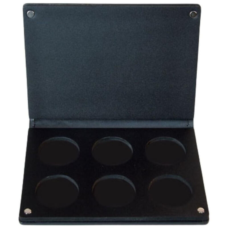 Paleta vazia com 6 godets da Parisax Professional. Paleta vazia com 6 godets da Parisax Professional.