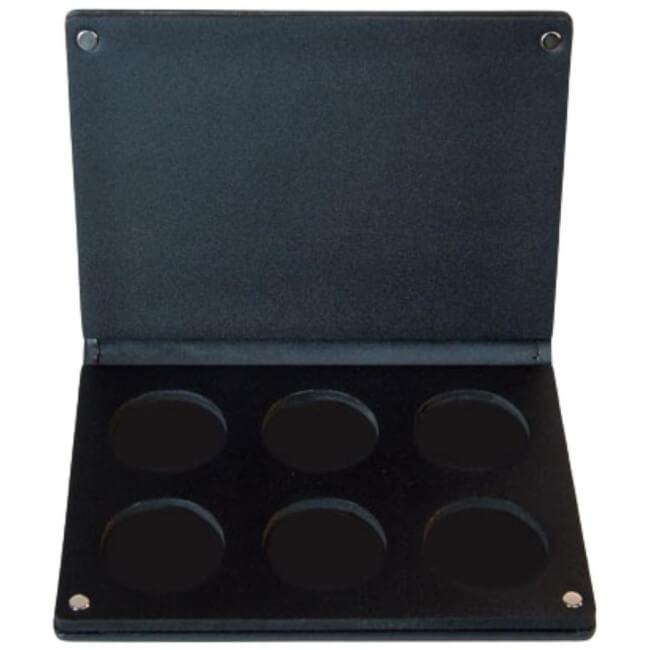 Paleta vazia com 6 godets da Parisax Professional. Paleta vazia com 6 godets da Parisax Professional.