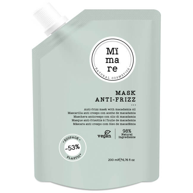 Máscara anti-frizz para cabelos rebeldes Mïmare 200ML