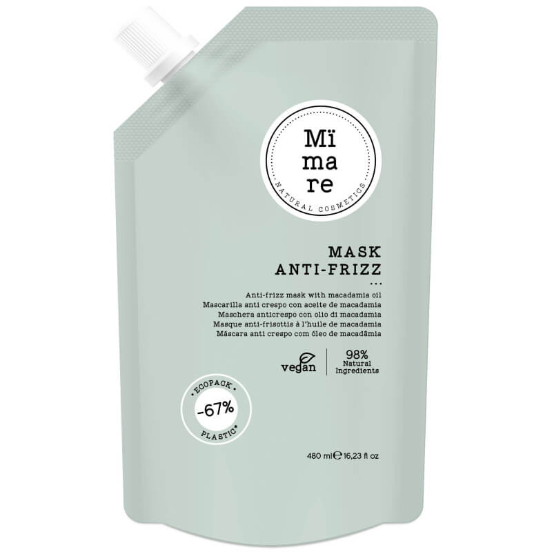 Máscara anti-frizz para cabelos rebeldes Mïmare 480ML