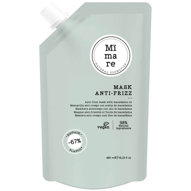 Máscara anti-frizz para cabelos rebeldes Mïmare 480ML