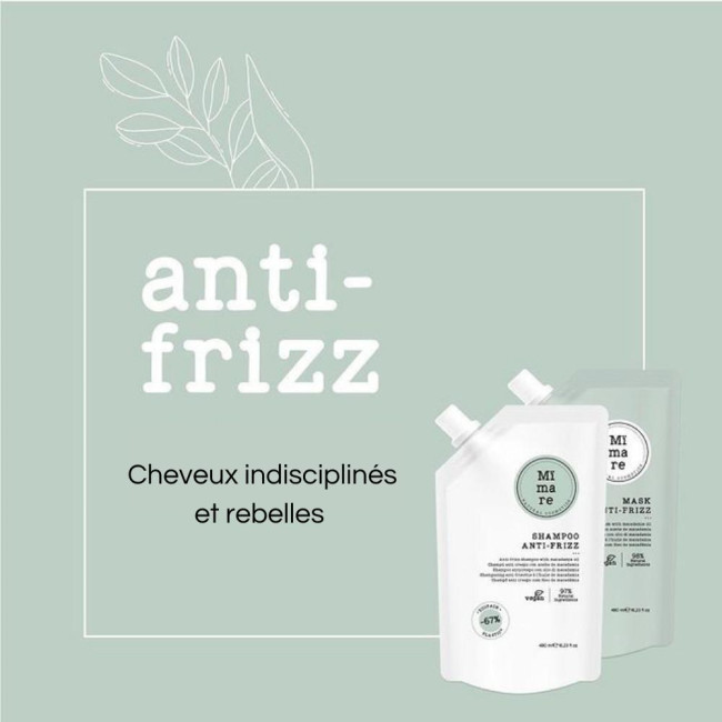Anti-frizz shampoo for rebellious hair Mïmare 480ML
