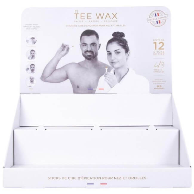 Kit présentoir cire d'épilation Nez et Oreilles Tee Wax 20 coffrets