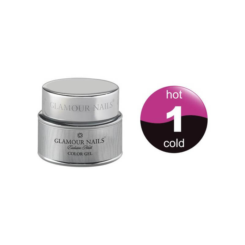 Gel de cor Glamour quente e frio 1 5ML