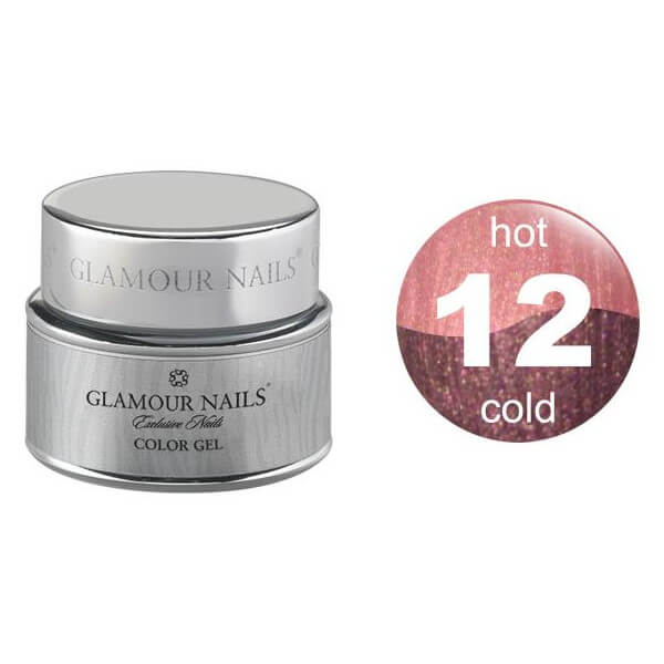 Gel per unghie colorato Glamour hot & cold 12 da 5 ml