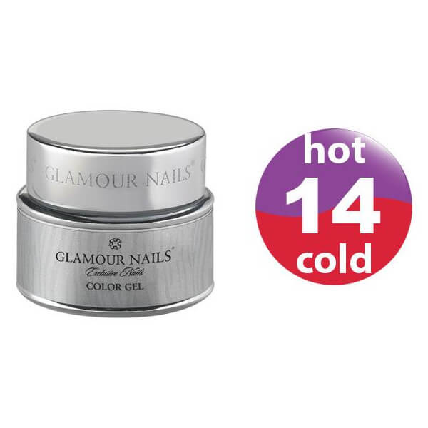 Gel de cor Glamour quente e frio 14 5ML Gel de cor Glamour quente e frio 14 5ML