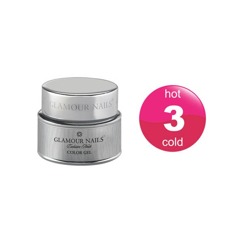Gel de cor Glamour quente e frio 3 5ML