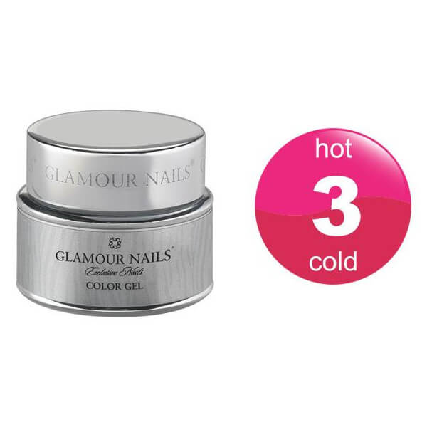 Gel de cor Glamour quente e frio 3 5ML Gel de cor Glamour quente e frio 3 5ML