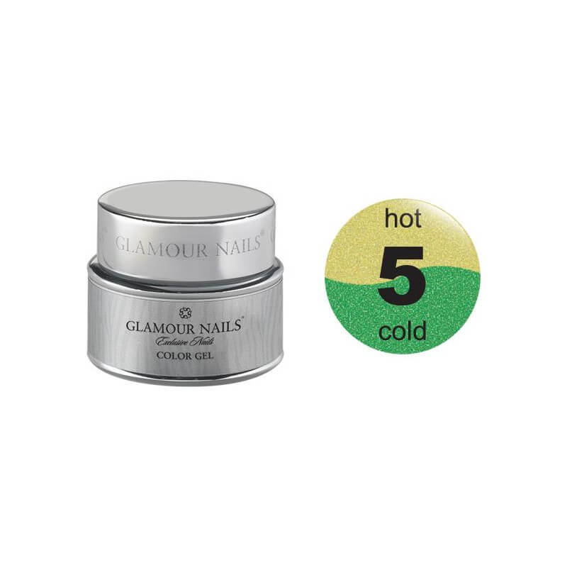 Gel de cor Glamour quente e frio 5 5ML