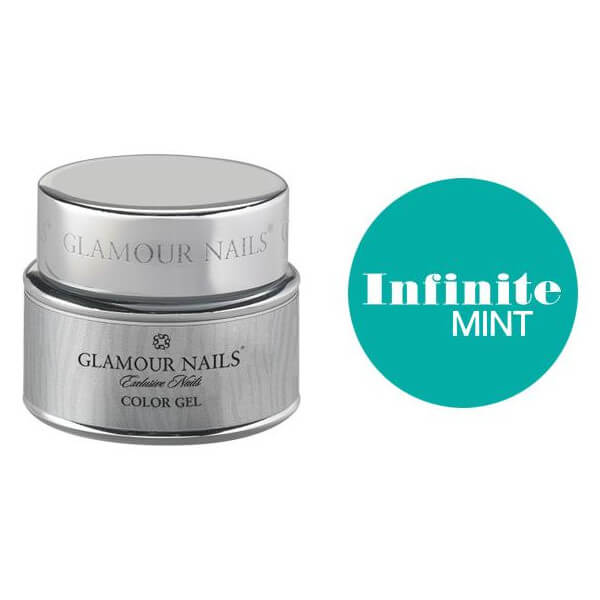 Gel de color Glamour menta infinita de 5ML.