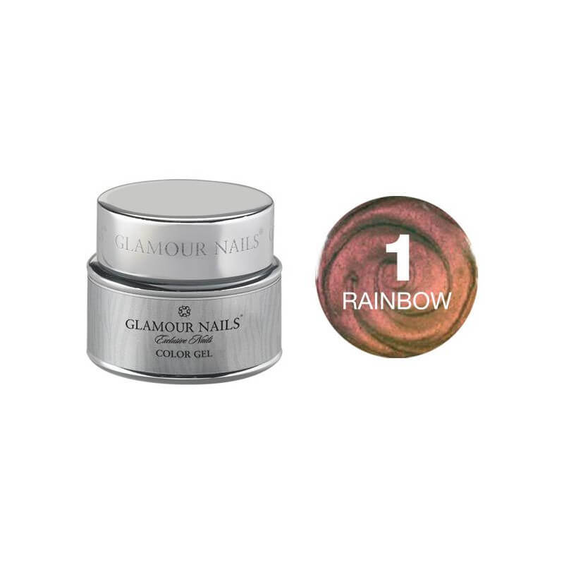 Gel de cor brilhante arco-íris 1 5ML