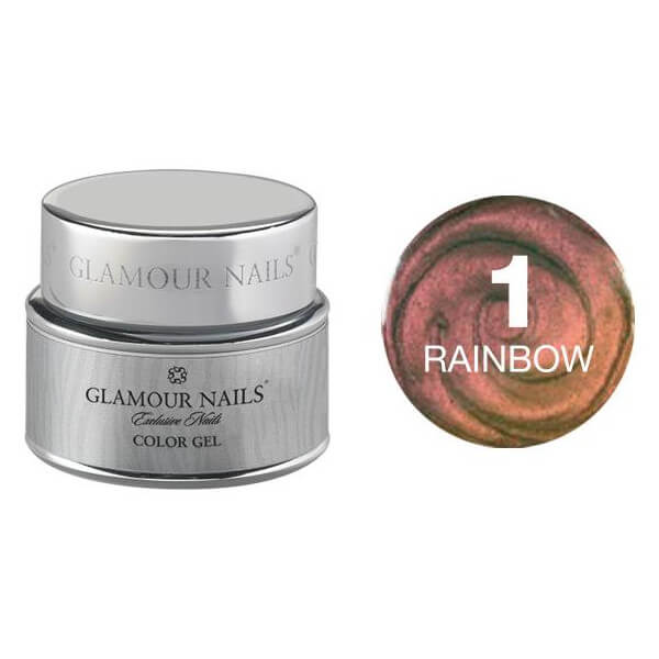Gel de cor brilhante arco-íris 1 5ML