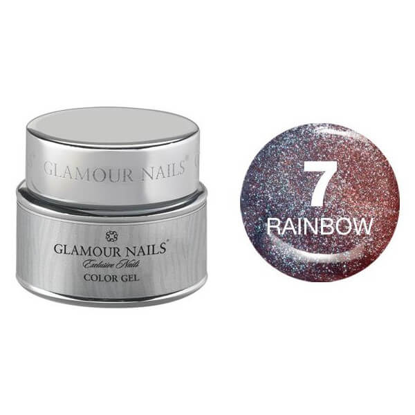 Gel colorato Glamour arcobaleno 7 5ML