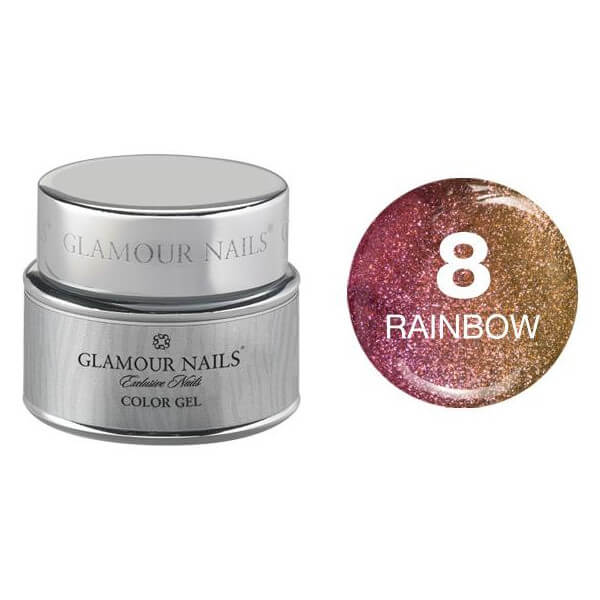 Glamour kleurgel regenboog 8 5ML Glamour kleurgel regenboog 8 5ML