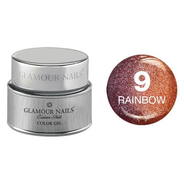 Glamour kleurgel regenboog 9 5ML Glamour kleurgel regenboog 9 5ML