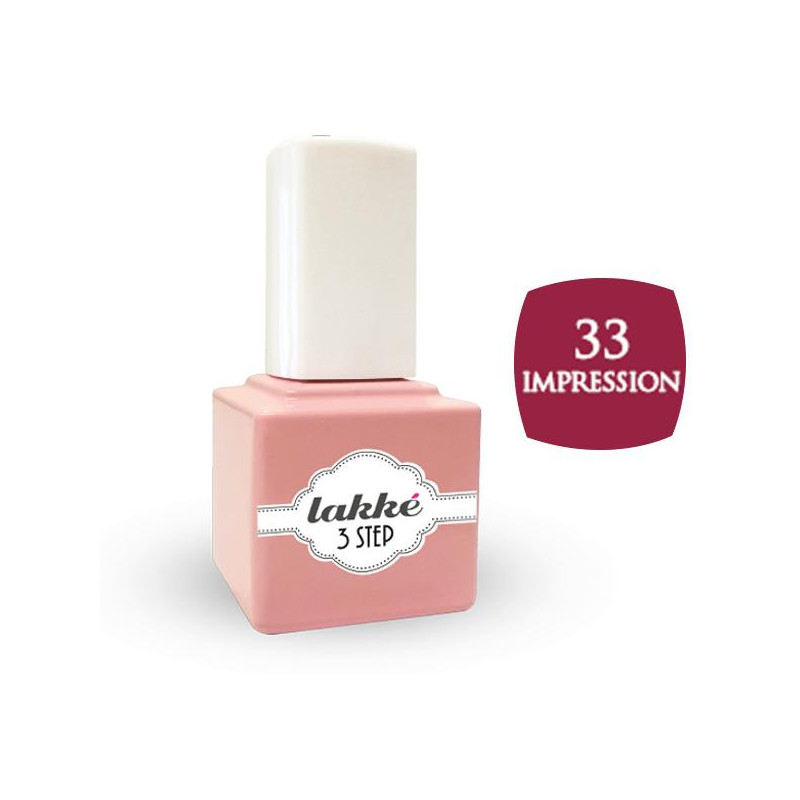 Semi-permanent nail polish 33 Lakke' 3-step 7ML