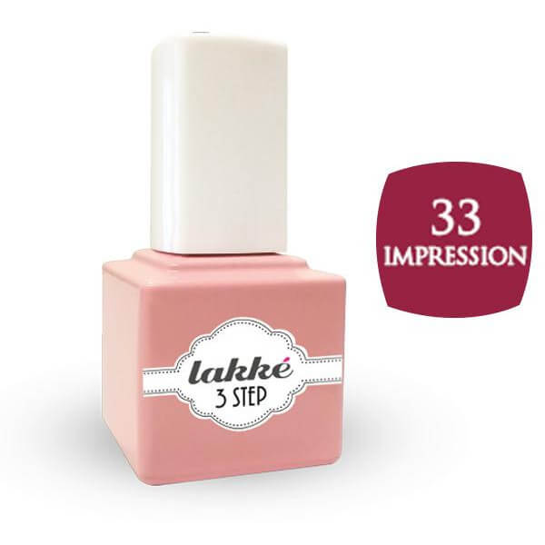 Halbpermanent Nagellack 33 Lakke' 3-Schritt 7ML