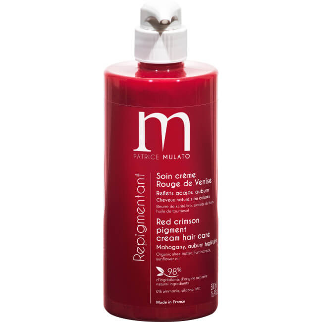 Verzorgende rode repigmenterende haarverf van Venetië Patrice Mulato 500ML