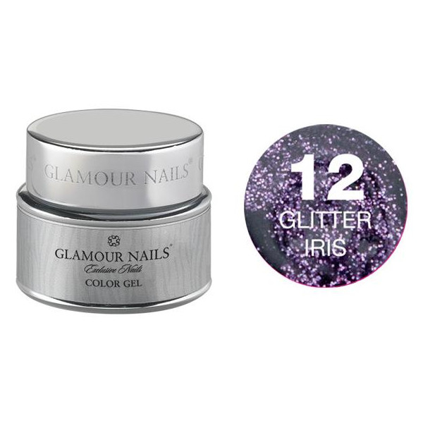 Gel glitter 12 Glamour Nails 5ML