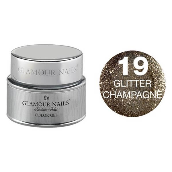 Gel glitter 19 para Unhas Glamour 5ML