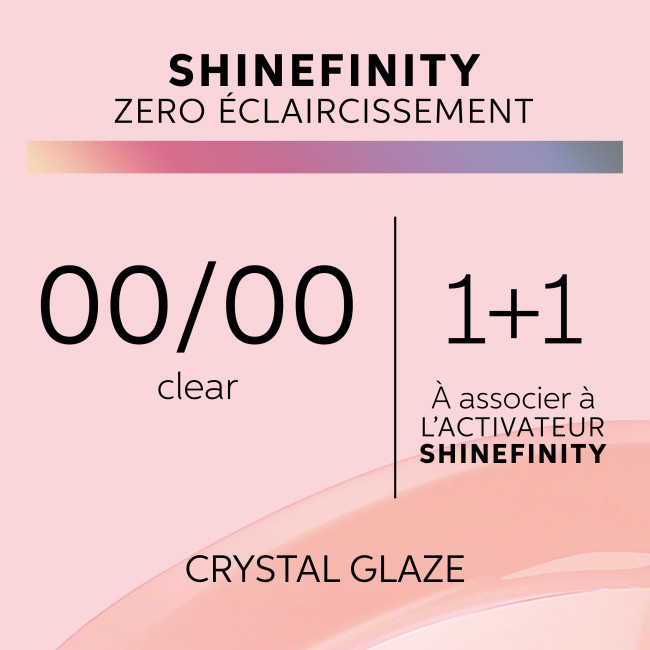 Coloración gloss Shinefinity 00/00 cristal brillo Wella 60ML