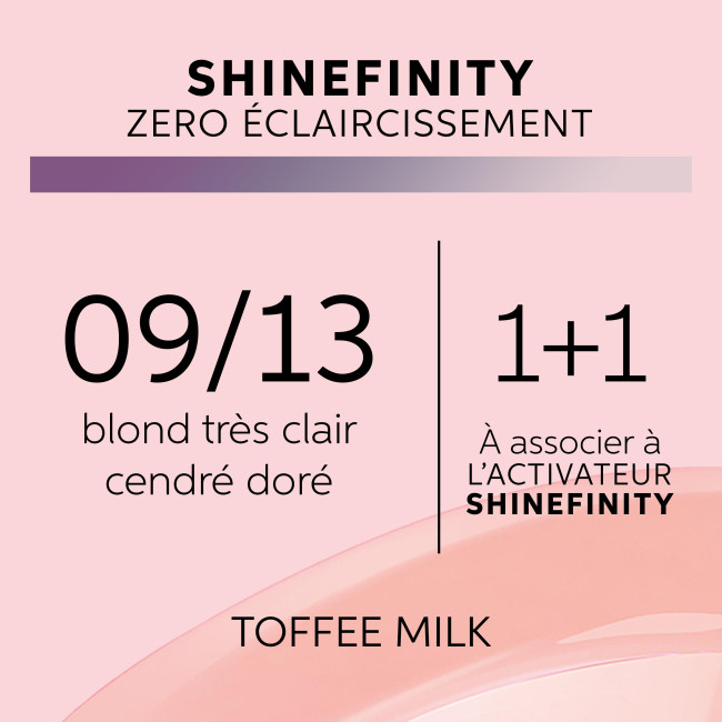 Coloration gloss Shinefinity 09/13 toffee milk Wella 60ML