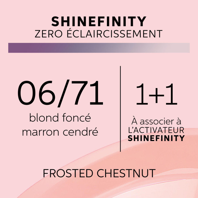Farbton Gloss Shinefinity 06/71 Frosted Chestnut Wella 60ML.