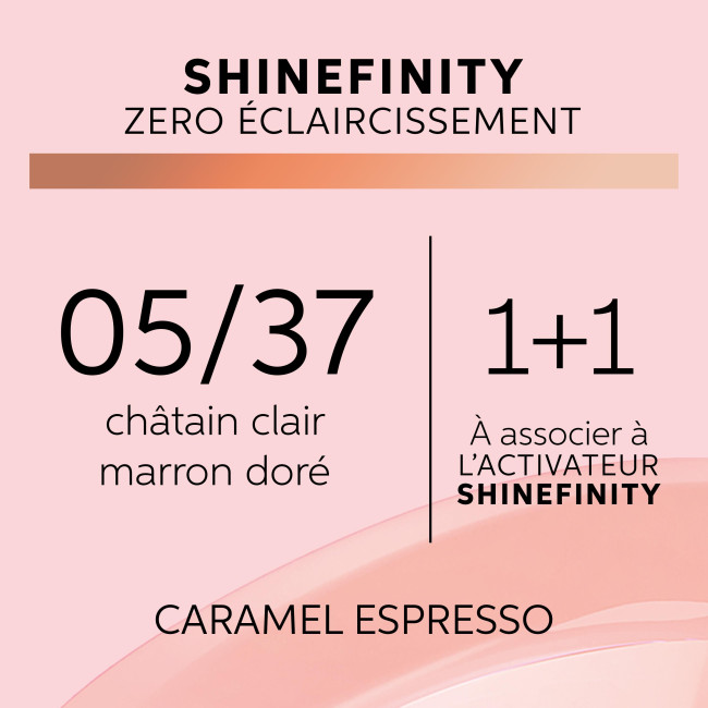 Färbung Gloss Shinefinity 05/37 Karamell Espresso Wella 60ML