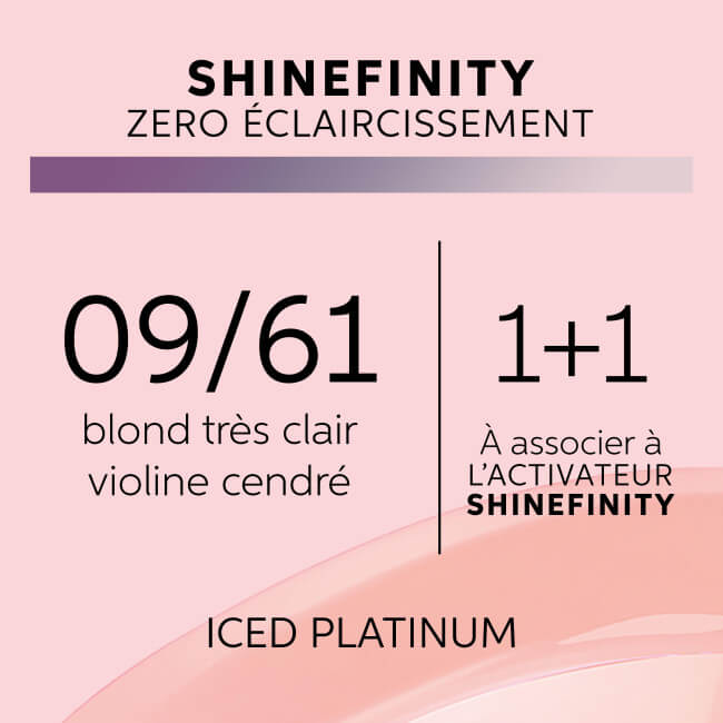 Coloração gloss Shinefinity 09/61 platina gelada Wella 60ML