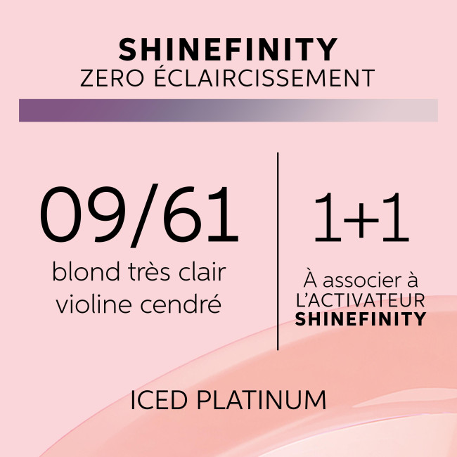 Coloration gloss Shinefinity 09/61 iced platinum Wella 60ML