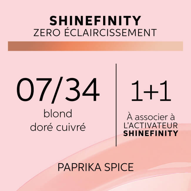 Coloration gloss Shinefinity 07/34 paprika spice Wella 60ML