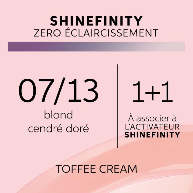 Coloration gloss Shinefinity 07/13 toffee cream Wella 60ML