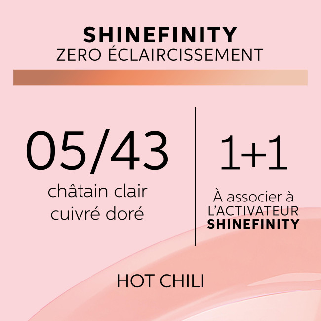 Farbtönung Gloss Shinefinity 05/43 Hot Chili von Wella 60ML.