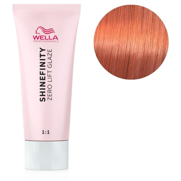 Coloration gloss Shinefinity 06/43 copper sunset Wella 60ML

Translation: Gloss Shinefinity hair color 06/43 copper sunset Wella