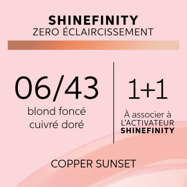 Kleurglans Shinefinity 06/43 koperen zonsondergang Wella 60ML
