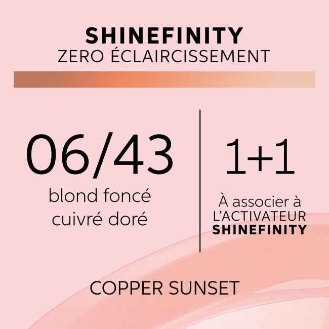 Colorazione gloss Shinefinity 06/43 rame tramonto Wella 60ML