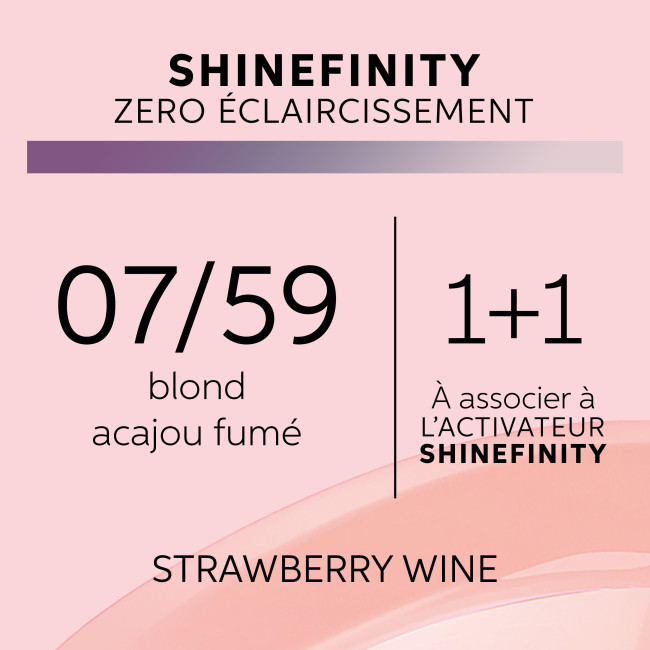 Coloration gloss Shinefinity 07/59 strawberry wine Wella 60ML