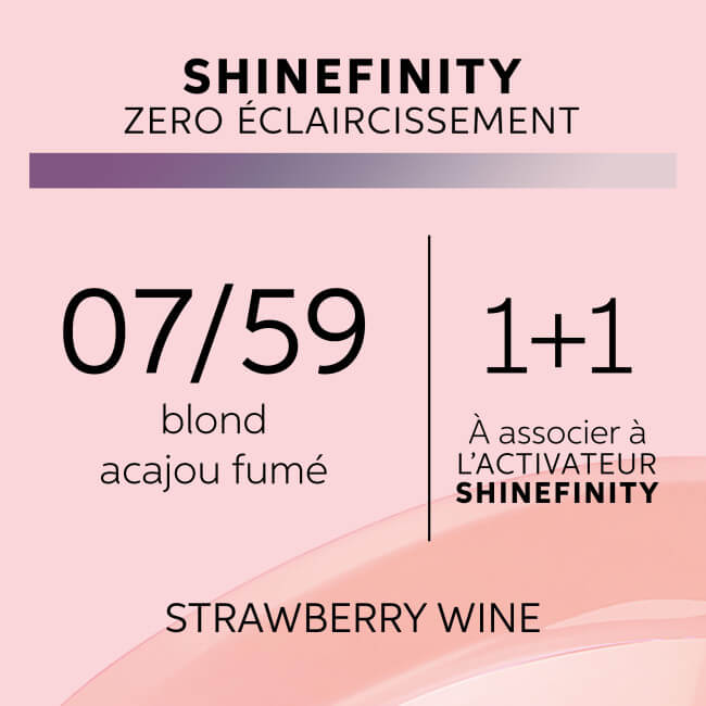 Coloración gloss Shinefinity 07/59 vino de fresa de Wella 60ML