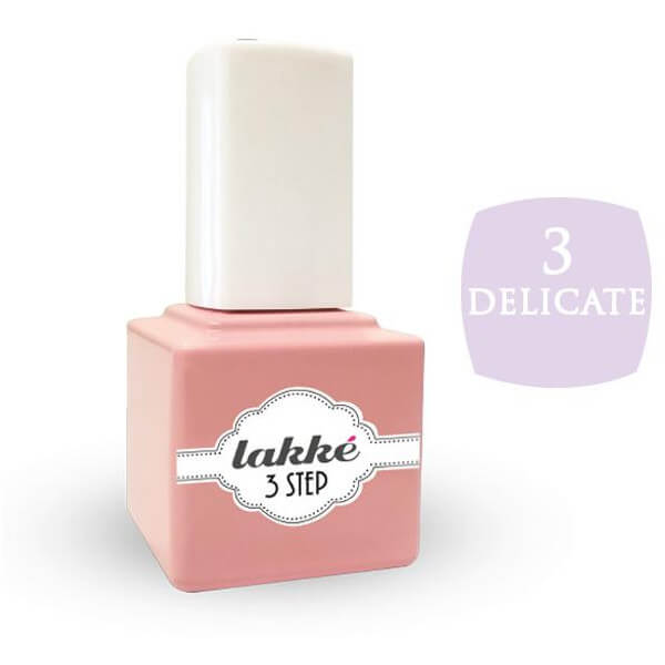 Esmalte semipermanente 3 Lakke' paso 3, 7ML.