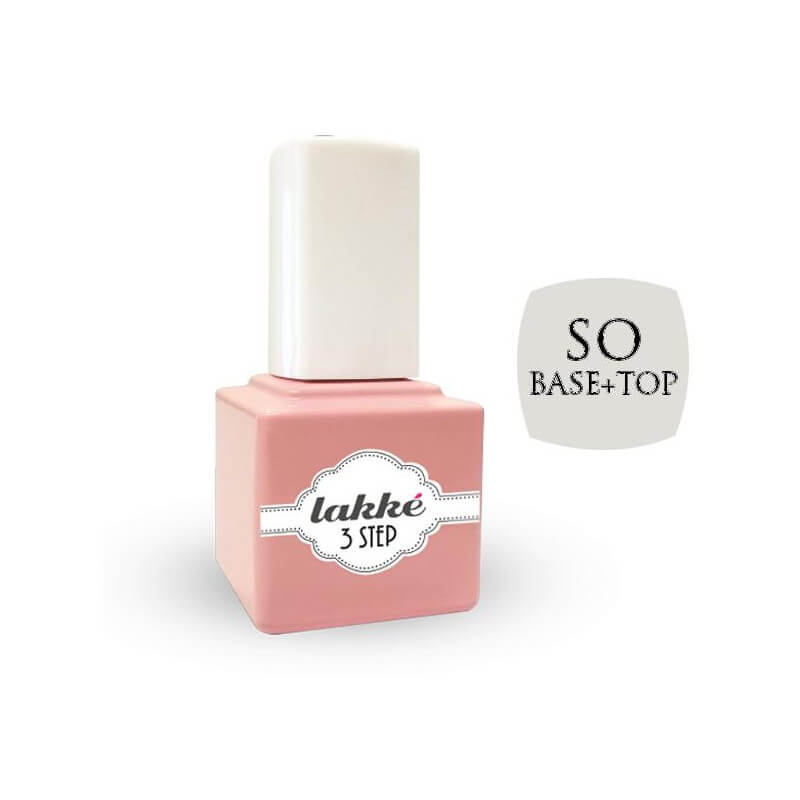 Quindi smalto base + top a 3 passaggi Lakke' da 7 ml.