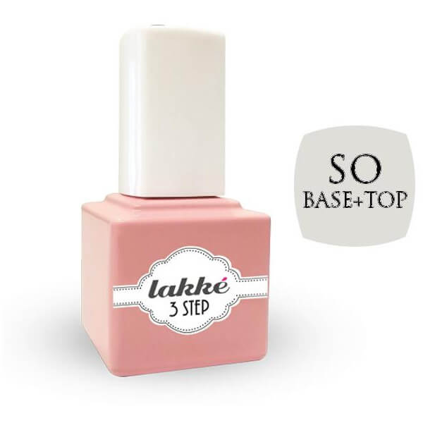 Quindi smalto base + top a 3 passaggi Lakke' da 7 ml.