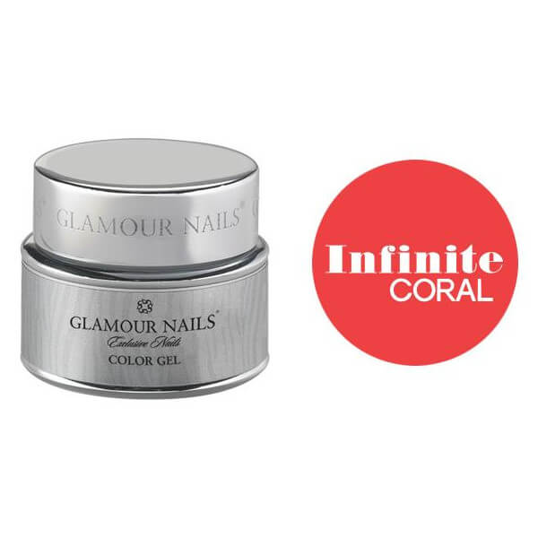 Gel de color coral infinito de 5ML de glamour.