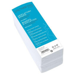 250 bandes à épiler avec boite distributrice 20 x 7,5cm 