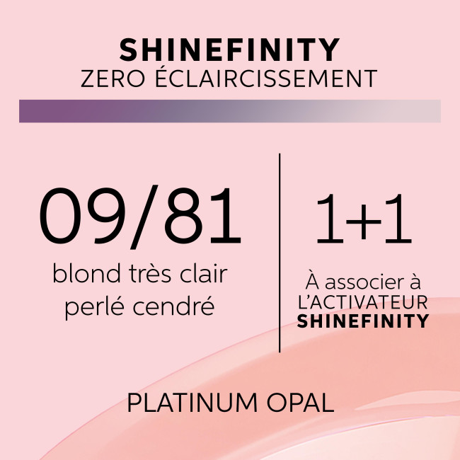 Färbung Gloss Shinefinity 09/81 platin Opal Wella 60 ml.